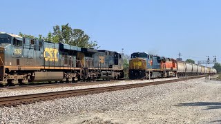 Trains Passing Crew Change amp Train Start Up Look At All These Locomotives Indiana amp Ohio Trains [upl. by Roon]