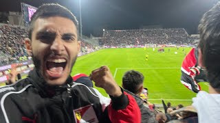 GOL DI PAVOLETTI DALLO STADIO❤️💙  CAGLIARISASSUOLO 21 [upl. by Eillah140]