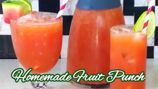 Summer Fruit Punch RecipeHomemade Fruit PunchRefreshing Fruit PunchTropical Fruit Punch Juice [upl. by Elleved849]