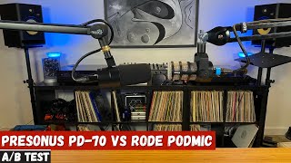 PreSonus PD70 vs Rode Podmic AB Test [upl. by Ardel49]