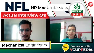 NFL HR Mock Interview  Actual Interview Questions  Mechanical Engg  Start Interview Preparation [upl. by Orella]