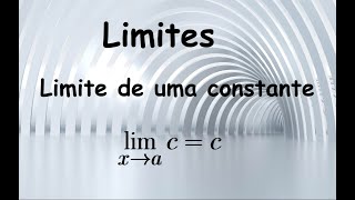 Limite de uma Constante com Demonstração [upl. by Aerdnat128]