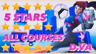 All Courses with 5 Stars  Overwatch 2 DVA Hero Mastery Using Controller on PC [upl. by Clarice284]