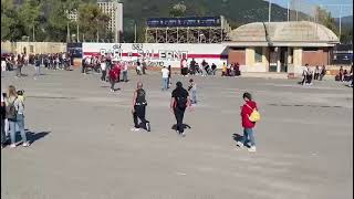 SalernitanaBari festa oltre lo stadio in migliaia per lo storico gemellaggio [upl. by Lefkowitz583]