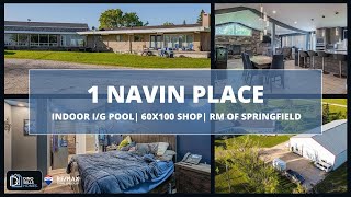 1 Navin Place  Indoor InGround Pool  60x100 Shop  RM of Springfield  Winnipeg REALTOR® [upl. by Lucien874]