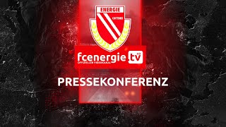 Pressekonferenz nach dem Regionalligaspiel FC Energie Cottbus vs BFC Dynamo [upl. by Htnnek]