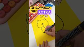 🆘JAK RYSOWAĆ CUTE KAWAII KOTKA Z BUBBLE TEA howtodraw cat ivoadventures diy art rysowanie [upl. by Esertak]