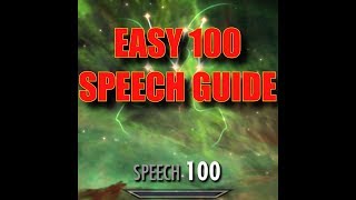 EASY 100 SPEECH PostPatch Skyrim Speech Glitch Guide  TES Skyrim [upl. by Genisia]