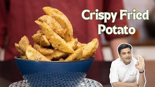 कुरकुरे आलू मसाले वाले  Crispy Potato Wedges Recipe  Masala Aloo Fries  Chef Kunal Kapur Recipe [upl. by Piselli721]