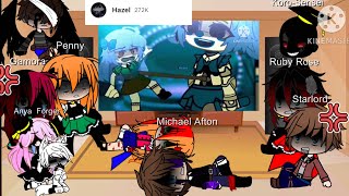 Fandoms React To Each Other 1 Part One Elizabeth Afton [upl. by Reggis]