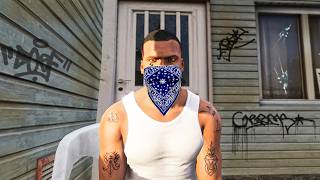 I spent 100 days in the HOOD IN REALISTIC GTA 5 [upl. by Traggat]