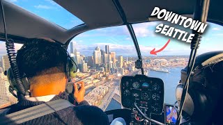 SEATTLE HELICOPTER TOUR best views ultimate coffee experience [upl. by Akcinahs]