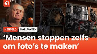 Hengelose Inge ter Heege versiert ieder jaar haar huis met Halloween [upl. by Malone]