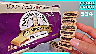 Newmans Own Fig Newmans Review  Foodz Unbox 534 [upl. by Ahsan]