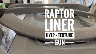 How to Spray Raptor Liner with HVLP and Shutz Gun [upl. by Joung]