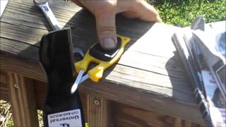 Sharpening Lawn Mower BladesBlock sharpener [upl. by Annaesor]