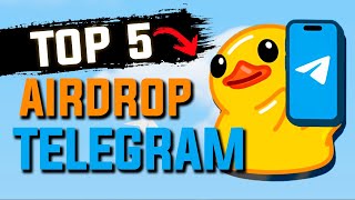 5 MELHORES AIRDROP GRÁTIS DO TELEGRAM  LISTAGEM CONFIRMADA [upl. by Naharba]