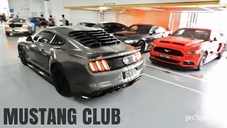 Mustang Owners Club Singapore Revving and leaving a Ford Meet [upl. by Changaris]