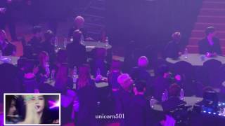 170222 GAON BTS EXO GOT7 reaction to BLACKPINK WHISTLE [upl. by Eilsek]