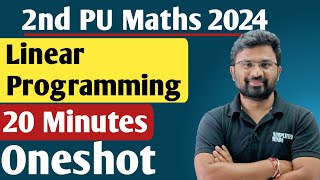 Linear Programming LPP Oneshot  All Important Questions  2nd PUC Mathematics Exam 2024 [upl. by Khajeh902]