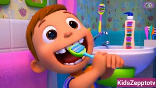 Brush Your Teeth  Nursery Rhymes amp Kids Songs  Kids Zeppto TV [upl. by Aihtniroc]