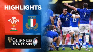 Wales v Italy  Match Highlights  2022 Guinness Six Nations [upl. by Stallworth638]