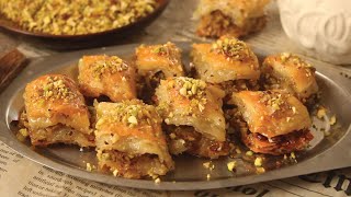 Turkish Dessert Baklava 😍 Recipe By Chef Hafsa [upl. by Quiteria735]