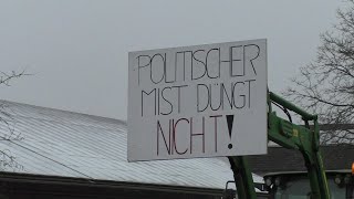 Bauernprotest  TraktorKonvoi durch GeisenfeldOberbayern [upl. by Akkire]