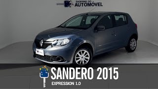 SANDERO EXPRESSION 10 2015  Shopping do Automóvel [upl. by Asiole]