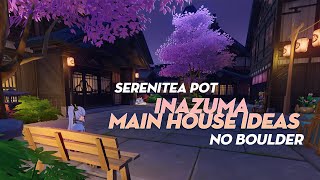 Serenitea Pot  Inazuma Main House Ideas  No Boulder  Genshin Impact [upl. by Anahs]