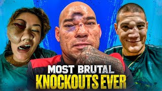 Brutal MMA  Knockouts amp Crazy Fight Moments [upl. by Budde]