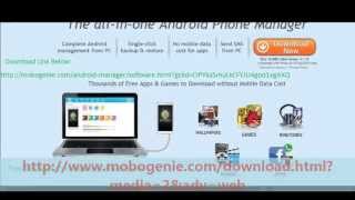 Android Smart Phone PC Manager Free DownloadMobogenie [upl. by Tenej]