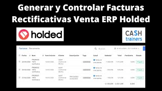 HOLDED ERP Facturas Rectificativas Venta [upl. by Savior]