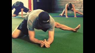 Hip Mobility  Advanced Single Leg Frogger Groin Stretch [upl. by Lacefield]