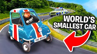 Worlds Strongest Man Vs Worlds SMALLEST CAR  Eddie Hall [upl. by Gerianna]