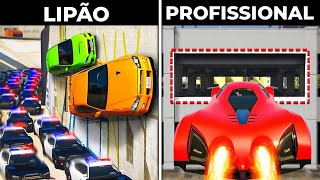 Novas FUGAS VIRAIS do GTA 5 Lipão vs Profissionais [upl. by Yuria]