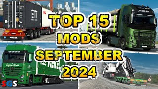 ETS2 151 TOP 15 MODS  SEPTEMBER 2024 [upl. by Sugihara]