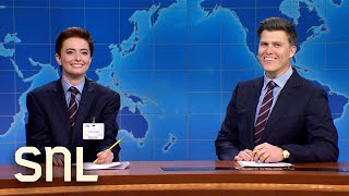 Weekend Update CJ Rossitano on Winning the SNL Ticket Lottery  SNL [upl. by Ayna232]