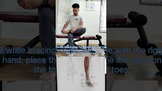 Beginners Seated toe Extensor Stretch [upl. by Marciano]