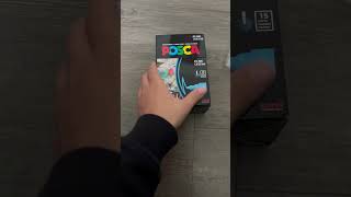 Unboxing POSCA Markers posca drawing viralshorts viralshort [upl. by Akcirehs]