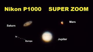 Nikon P1000  Zooming planets Jupiter amp Saturn conjunction  Mars in May 2020 [upl. by Averir]