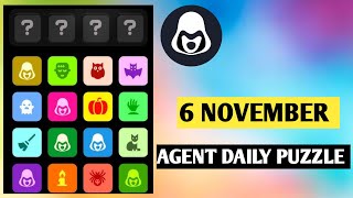 Agent 301 Daily combo card 6 November  Agent 301 Puzzle Solved Today 6 November [upl. by Roehm474]