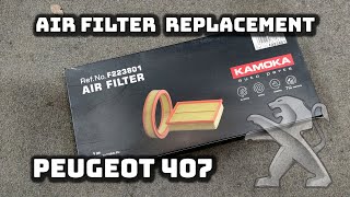 Peugeot 407  Air Filter Replacement [upl. by Dorsey]