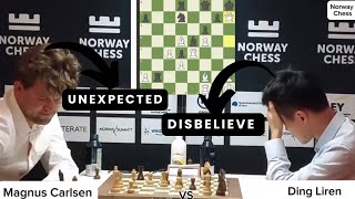 What A Huge Blunder By Ding Liren Magnus Carlsen Vs Ding Liren  Norway Chess • 2024 [upl. by Dualc]