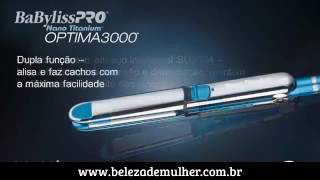 Prancha BaByliss Nano Titanium PRO Optima 3000  Original by Roger  Beleza de Mulher [upl. by Reidid]