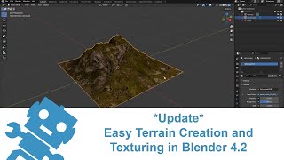 Update Easy Terrain Creation and Texturing in Blender 42 [upl. by Calbert]