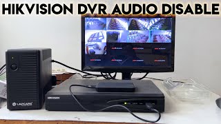 How to setup Audio in Hikvision NVR  Hikvision disable audio Hikvision DVR audio disablehikvision [upl. by Jean-Claude]