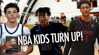 NBA KIDS Bryce James Justin Pippen amp Alijah Arenas Turn Up in LA [upl. by Nnelg]