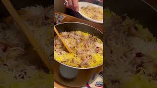 Persian dish Zeresh Polo ba morgh ￼ [upl. by Rehpatsirhc]