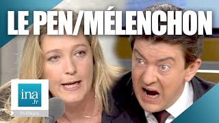 2002  Accrochage entre Marine Le Pen et JeanLuc Mélenchon  Archive INA [upl. by Nhguahs]